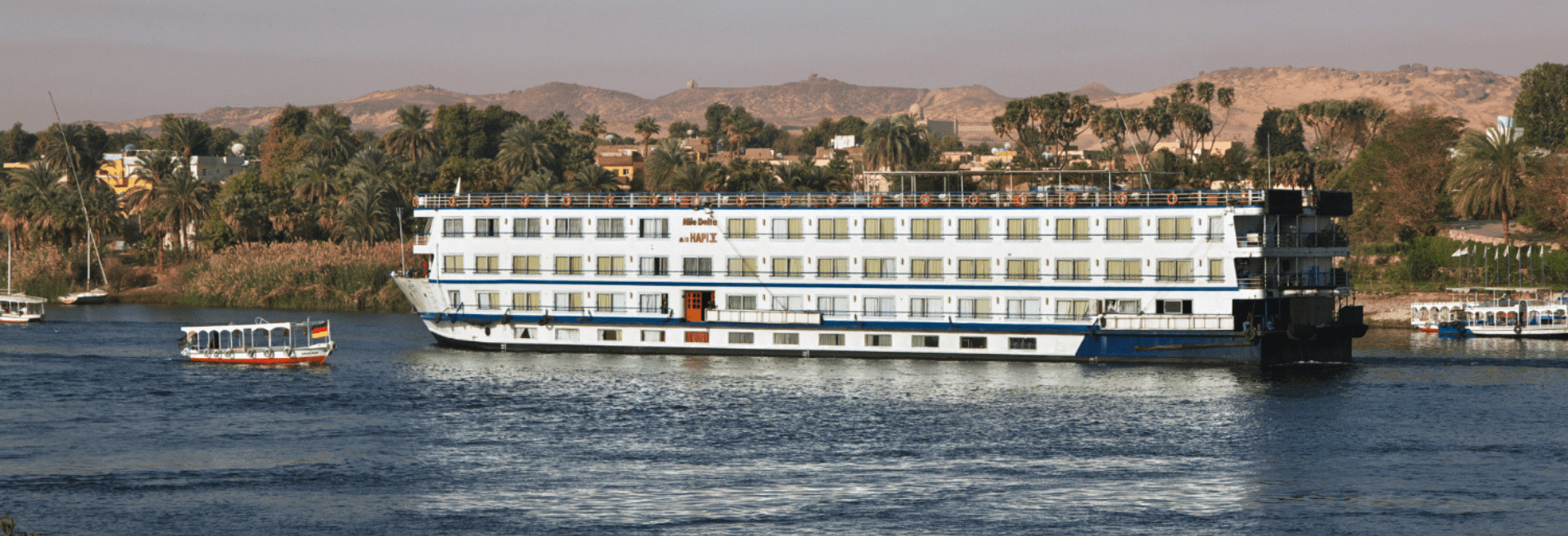 Nile Cruise Ship Sail on the Nile River - 4 Nights Nile Cruise From Luxor to Aswan
