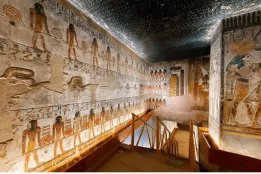 Scenes from the book of the dead on the walls of the valley of the kings - The Book of the Dead - Egypt Tours Group