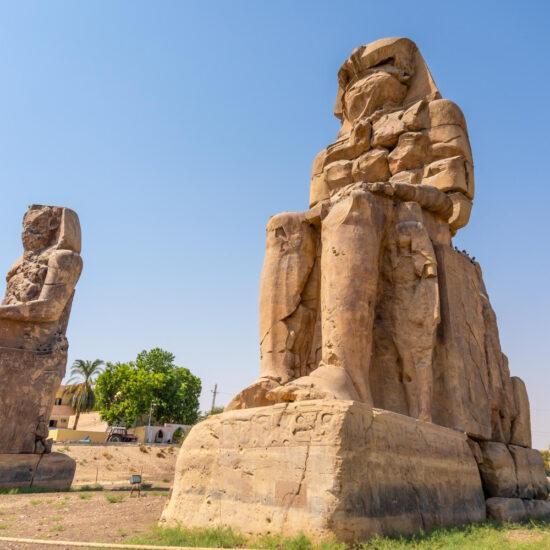 The Colossi of Memnon - Monumental Landmarks on Luxor Day Trip from Aswan