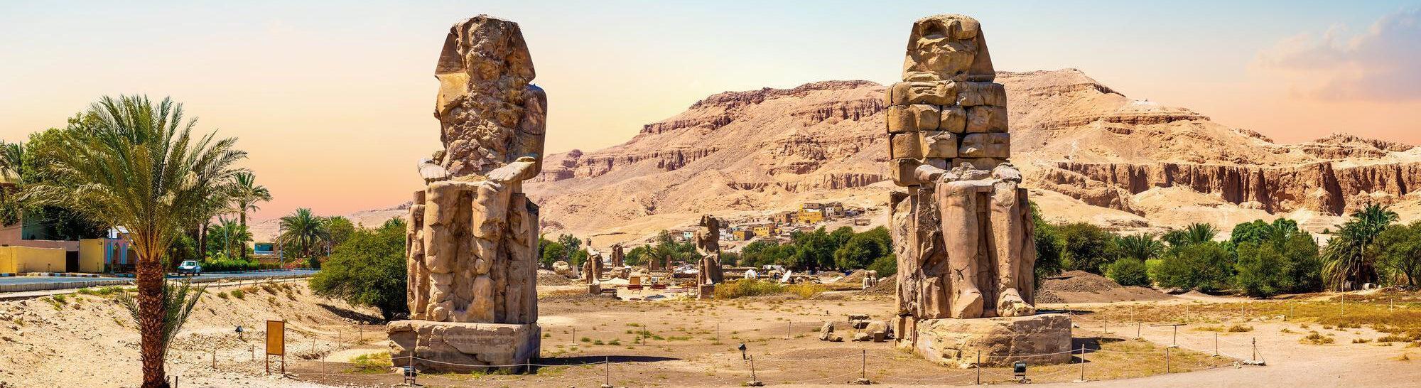 Colossi of Memnon - Ancient Guardians on Luxor Day Trip from Aswan