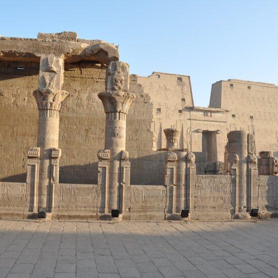Edfu Temple during our Edfu & Kom Ombo Day Tour from Luxor.