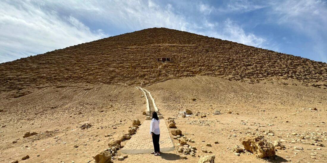The Great Pyramid of Khufu on Half Day Pyramids Tour from Cairo