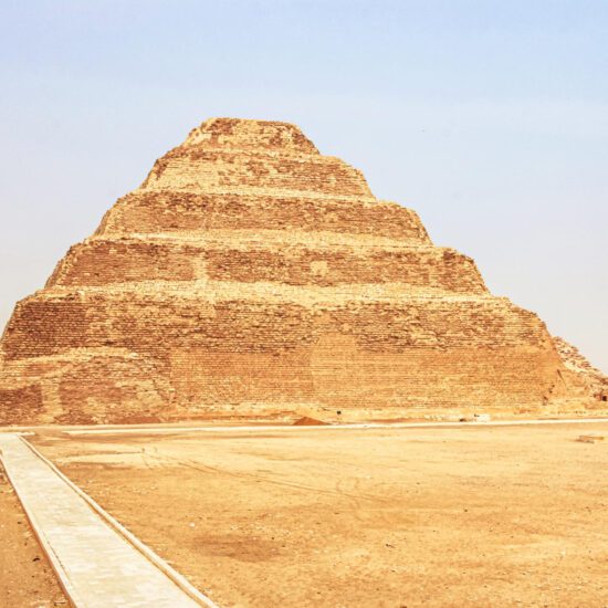 Djoser Step Pyramid at Saqqara - Day Trip to Pyramids from Hurghada by plane