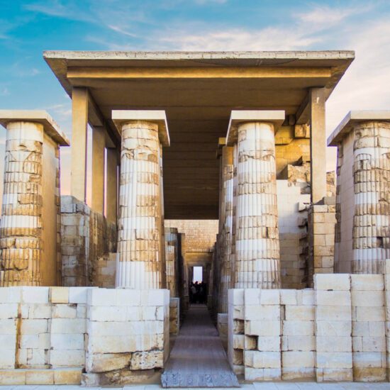 Mortuary Temple at Saqqara Pyramid - Day Trip to Pyramids from Hurghada by plane