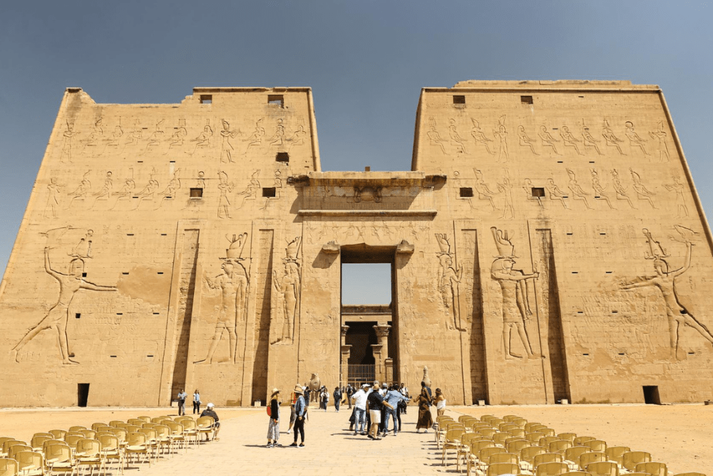 view of the magnificent Temple of Edfu