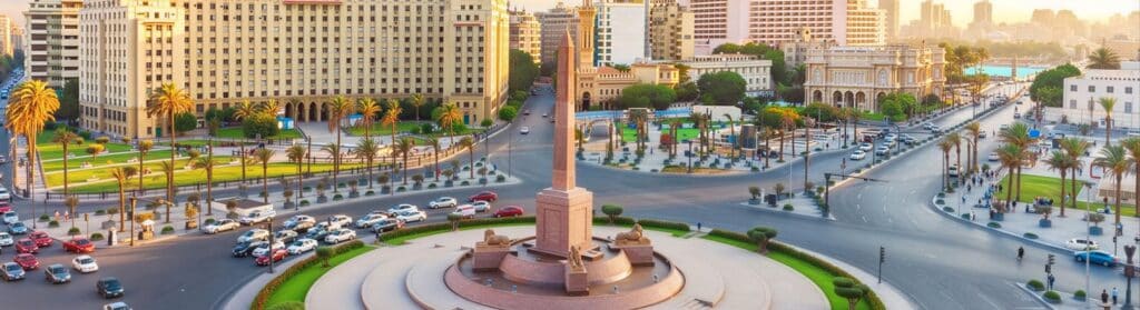 Plaza Tahrir y el centro de El Cairo