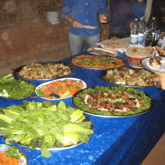 Guests dining on a Nile cruise- Nile River Dinner Cruise in Cairo