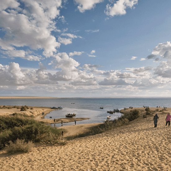 Panoramic view of Qarun Lake - Egypt Tours Group