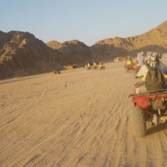 Quad biking near Giza Pyramids