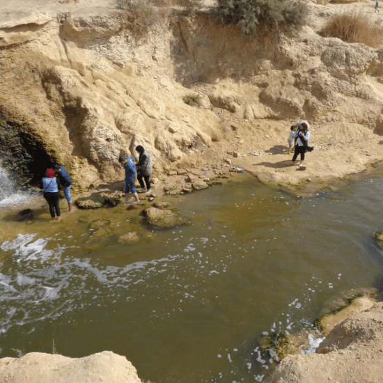 Wadi-El-Rayan - Tourists at Fayoum Oasis near Cairo