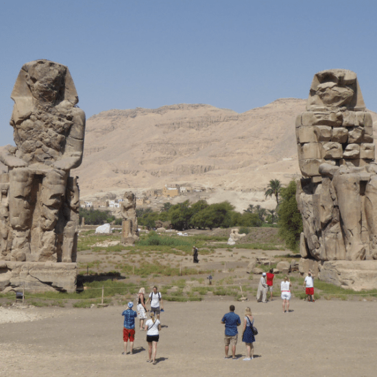 Colossi of Memnon statues in Luxor - 9 Days Cairo, Aswan, Luxor & Alexandria - Egypt Tour Package