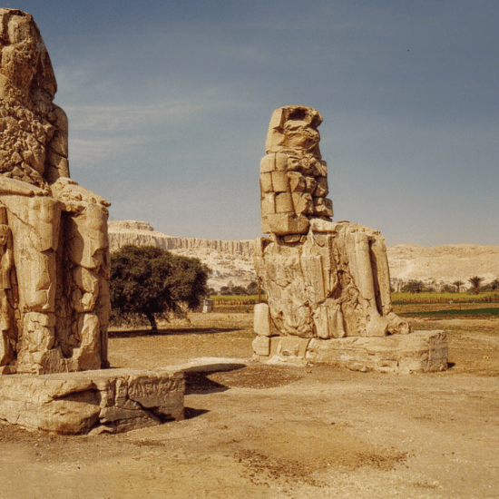 Colossi of Memnon statues - 8 Days Cairo, Nile Cruise and Hurghada Tour Package