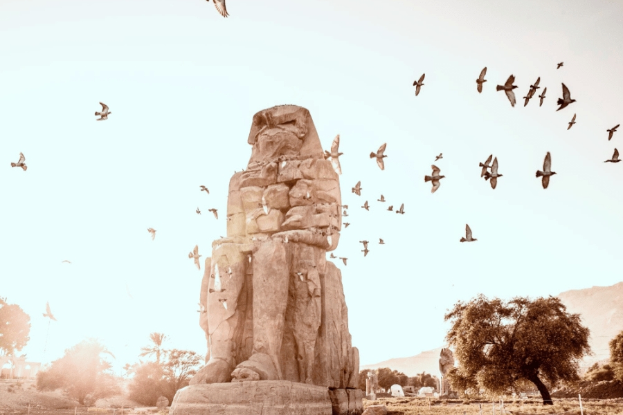 The Colossi of Memnon - Egypt Tours Group - 10 Days Cairo, Abu Simbel, Aswan, Luxor & Hurghada Tour