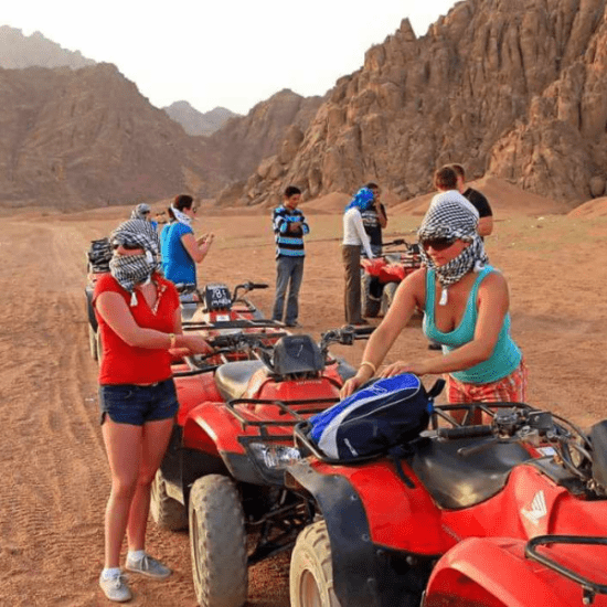 Quads on a desert safari in Hurghada - Egypt Itinerary 8 Days: Cairo, Abu Simbel, Luxor & Hurghada