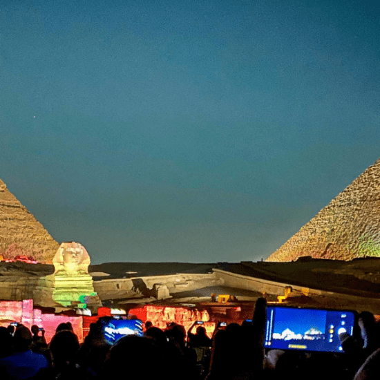 8 Days Cairo, Nile Cruise & Hurghada Tour Package - Sound and light show at the Giza Pyramids