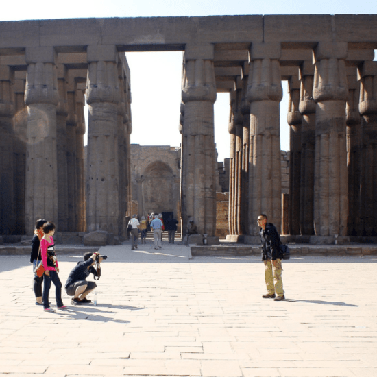Luxor Temple illuminated at night - 8 Days Cairo, Abu Simbel, Luxor & Hurghada