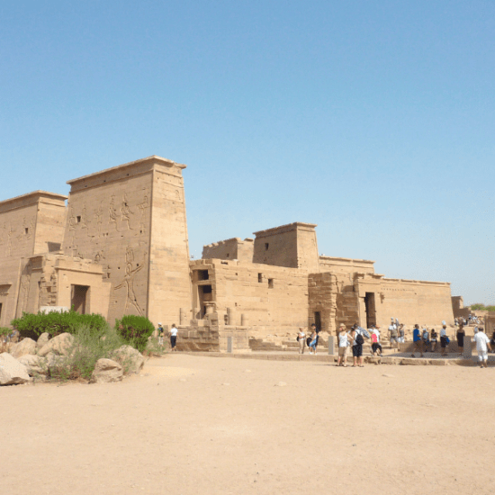 Philae Temple on an island - 8 Days Cairo, Nile Cruise and Hurghada Tour Package