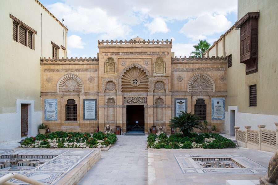 Architecture of the Coptic Museum in Cairo with Coptic and Islamic design elements