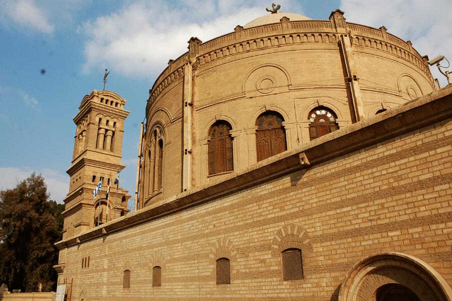 Exterior view of Saint Barbara Church in Cairo
