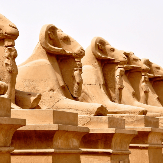 Avenue of Sphinxes between Luxor and Karnak Temples
