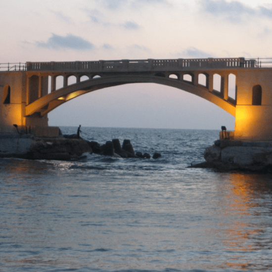 Stanley Bridge Alexandria Egypt, on 9 Days Cairo, Alexandria & Nile Cruise Tour