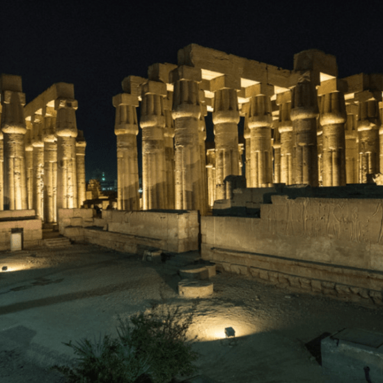 12 Days Cairo, Nile Cruise and Sharm El Sheikh Holiday - Luxor Temple at night - Egypt Tours Group