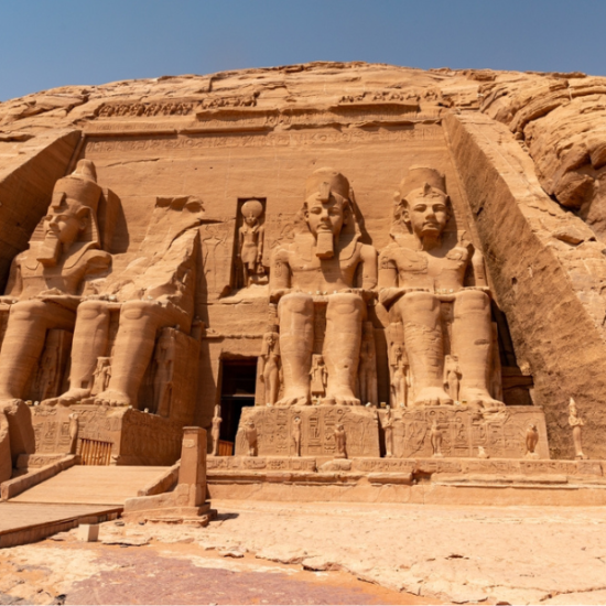 The majestic Abu Simbel Temples in Egypt - 10 Days Cairo, Nile Cruise, Bahariya Oasis & White Desert Tour