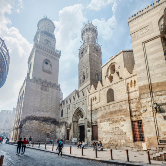 14 Days Cairo, Luxor, Hurghada & Oases Tour Package - Historic Al Muizz Street with bustling market stalls