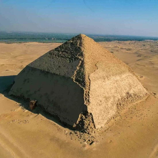 View of the Red Pyramid and Bent Pyramid in Dahshu - 13 Days Cairo, Alexandria, Siwa, Abu Simbel & Luxor Tour