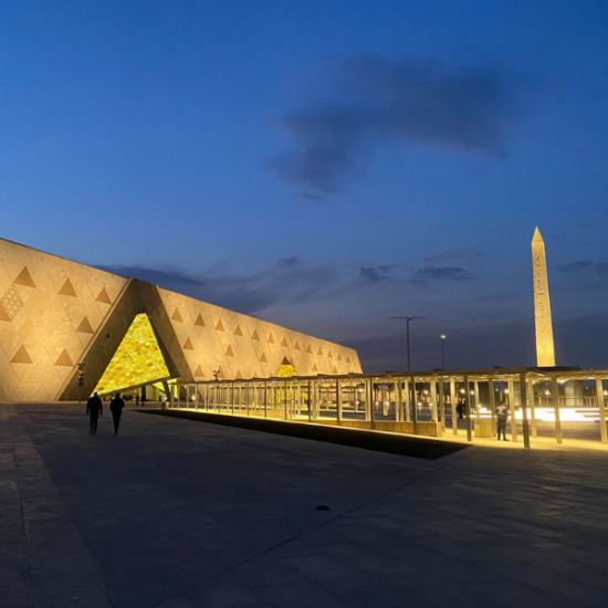 Exterior of the Grand Egyptian Museum in Giza - 10 Days Cairo, Nile Cruise, Bahariya Oasis & White Desert Tour