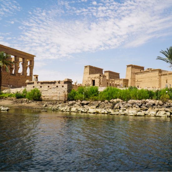 Philae Temple surrounded by the Nile River in Aswan - 16 Days Cairo, Nile Cruise, Hurghada & Siwa with Grand Egyptian Museum Tour