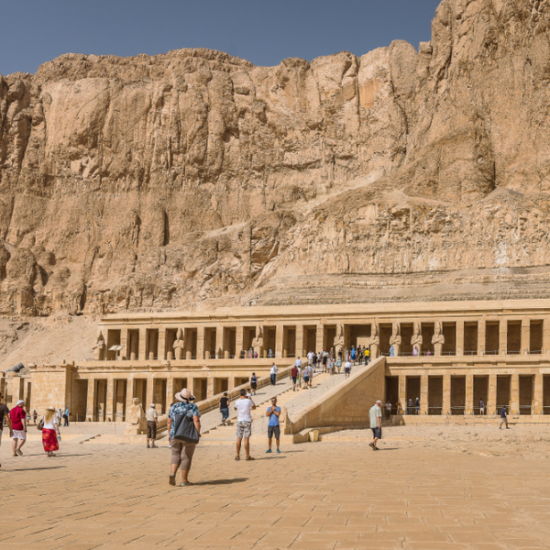 The Mortuary Temple of Queen Hatshepsut in Luxor.
