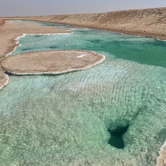 Salt Lakes in Siwa Oasis, a natural wonder in the desert.