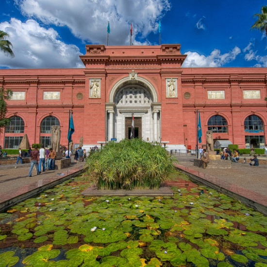 The Egyptian Museum showcasing ancient Egyptian artifacts.