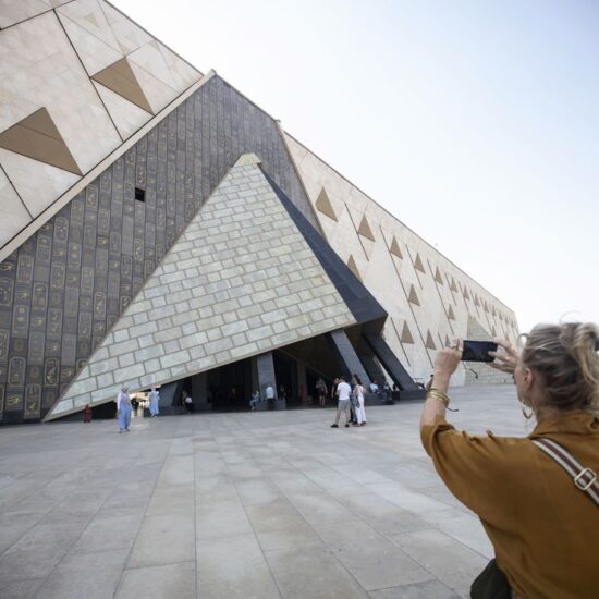 The Grand Egyptian Museum with iconic exhibits on display - 13 Days Egypt Holiday: Cairo, Alexandria, Siwa, Abu Simbel & Luxor