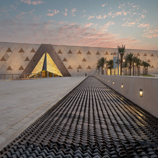 The modern Grand Egyptian Museum exterior in Giza. - 14 Days Egypt Vacation Tour Package
