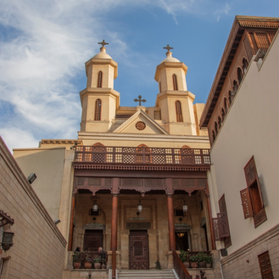 Interior of the historic Hanging Church in Cairo - 14 Days Cairo, Luxor, Hurghada & Oases Tour Package