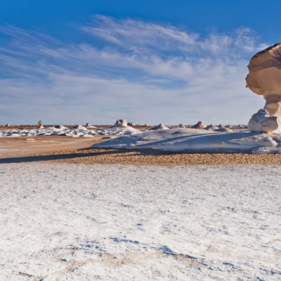 Stunning landscapes of the White Desert in Egypt - 10 Days Cairo, Nile Cruise, Bahariya Oasis & White Desert Tour