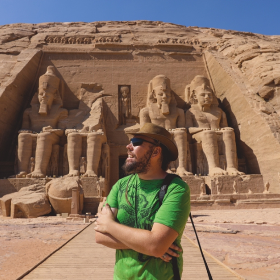 Majestic Abu Simbel Temple in Egypt.