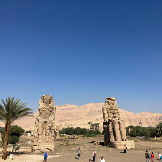 7 Days Cairo, Luxor, and Hurghada Tour Package - Colossi of Memnon statues in Luxor, Egypt.