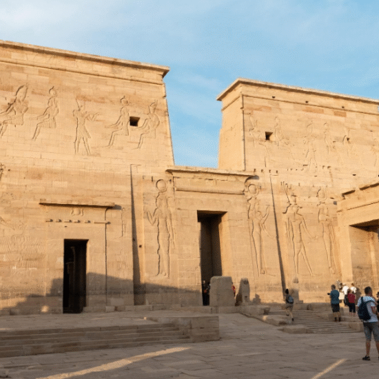 Philae Temple, located in Aswan, is an ancient Egyptian temple dedicated to the goddess Isis - 8 Days Cairo, Aswan, Luxor and Fayoum Vacation in Egypt