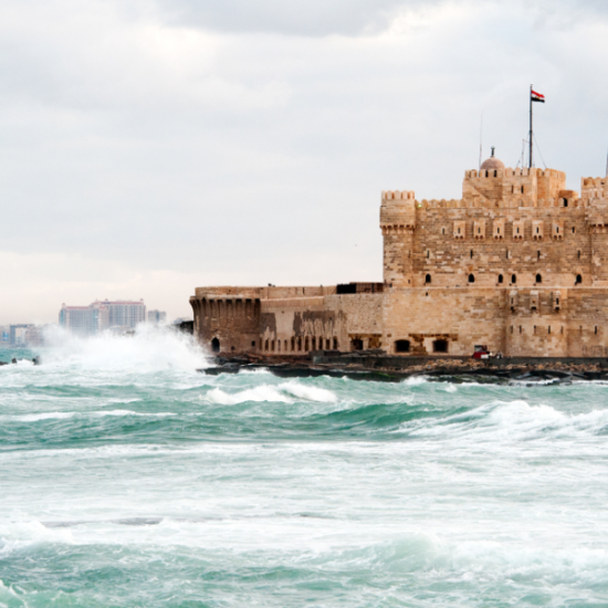 Qaitbay Citadel, a 15th-century fortress on Alexandria's Mediterranean coast - 14 Days Cairo, Luxor, Aswan, Hurghada, Bahariya Oasis & Alexandria tour