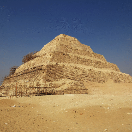 Step Pyramid of Saqqara, Egypt’s first stone pyramid, built for Pharaoh Djoser - 7 Days Cairo & Hurghada Holiday