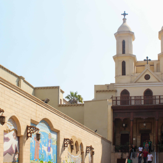 The Hanging Church in Old Cairo, Egypt.