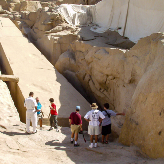 The massive Unfinished Obelisk in Aswan - 14 Days Cairo, Grand Egyptian Museum, Luxor, Aswan, Hurghada, Oasis & Alexandria Tour
