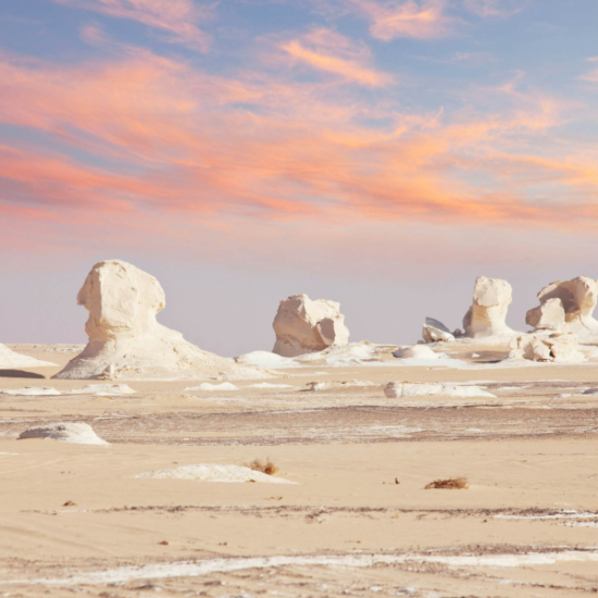 Stunning rock formations in the White Desert, Egypt - Egypt itinerary 14 days