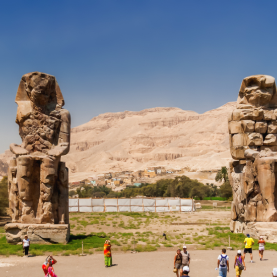 Colossi of Memnon statues in Luxor