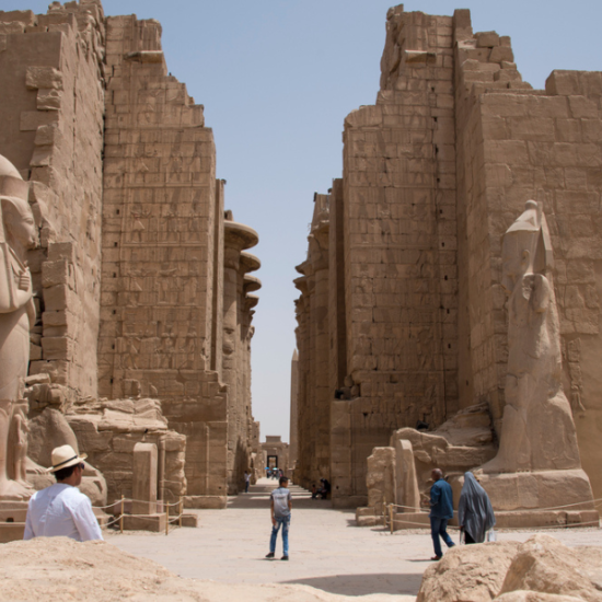 View of Karnak Temple during our El Gouna to Luxor day tour with Egypt Tours Group.