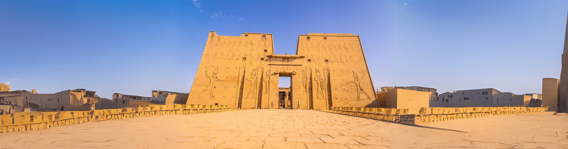 Interior of Edfu Temple in Egypt - 4 Days Nile Cruise from Cairo