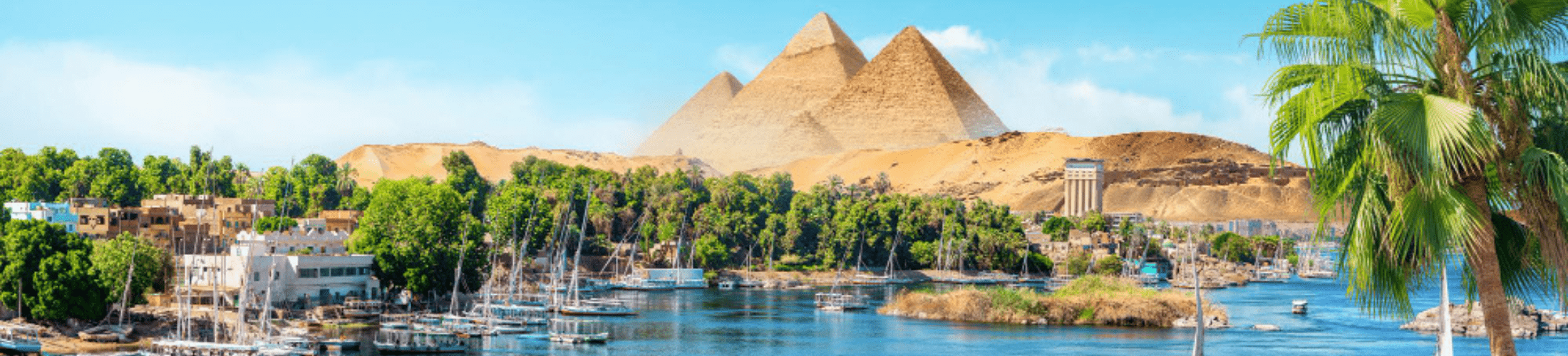 15 Days Cairo, Sharm El Sheikh, Nile Cruise & Alexandria Tour Package - Picture of nile river with Pyramids